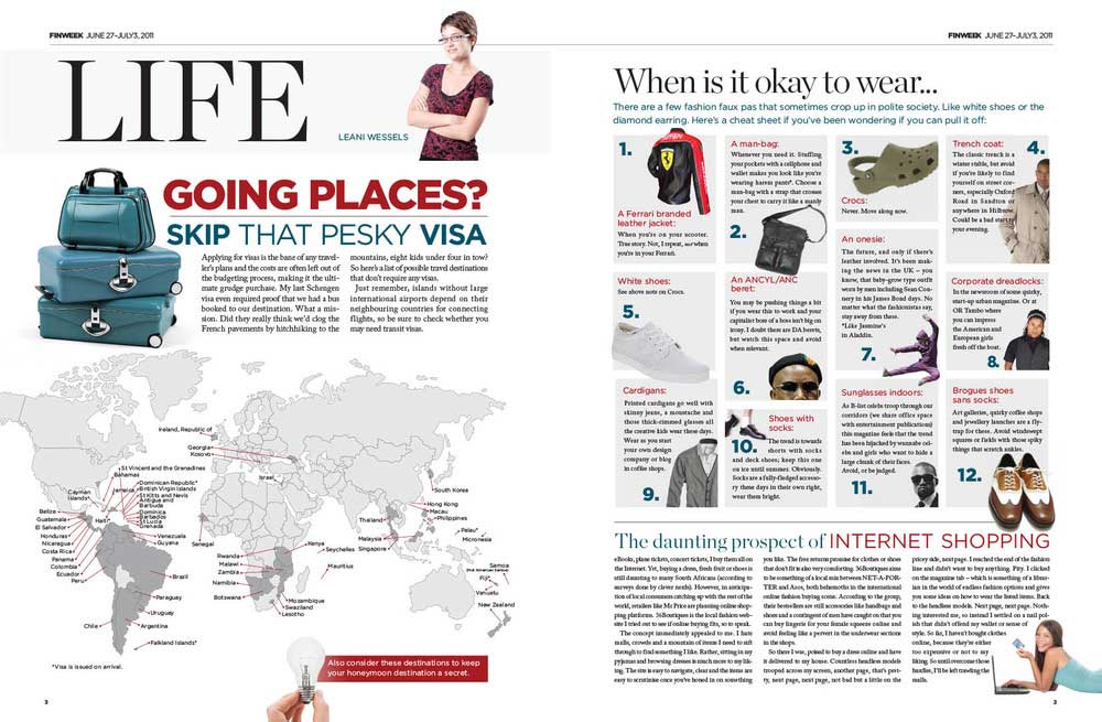 Finweek, work by Globecreative