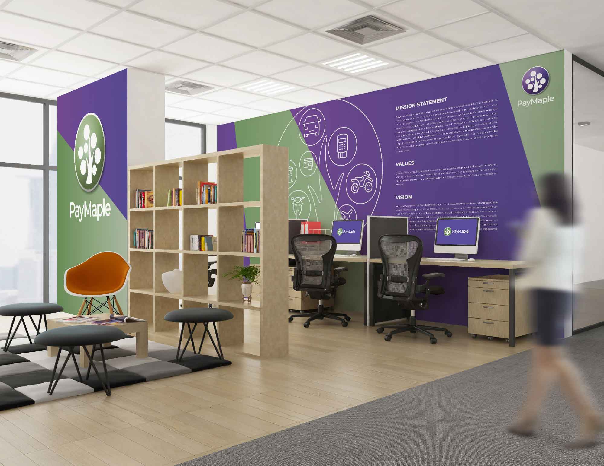 PayMaple, work by Globecreative